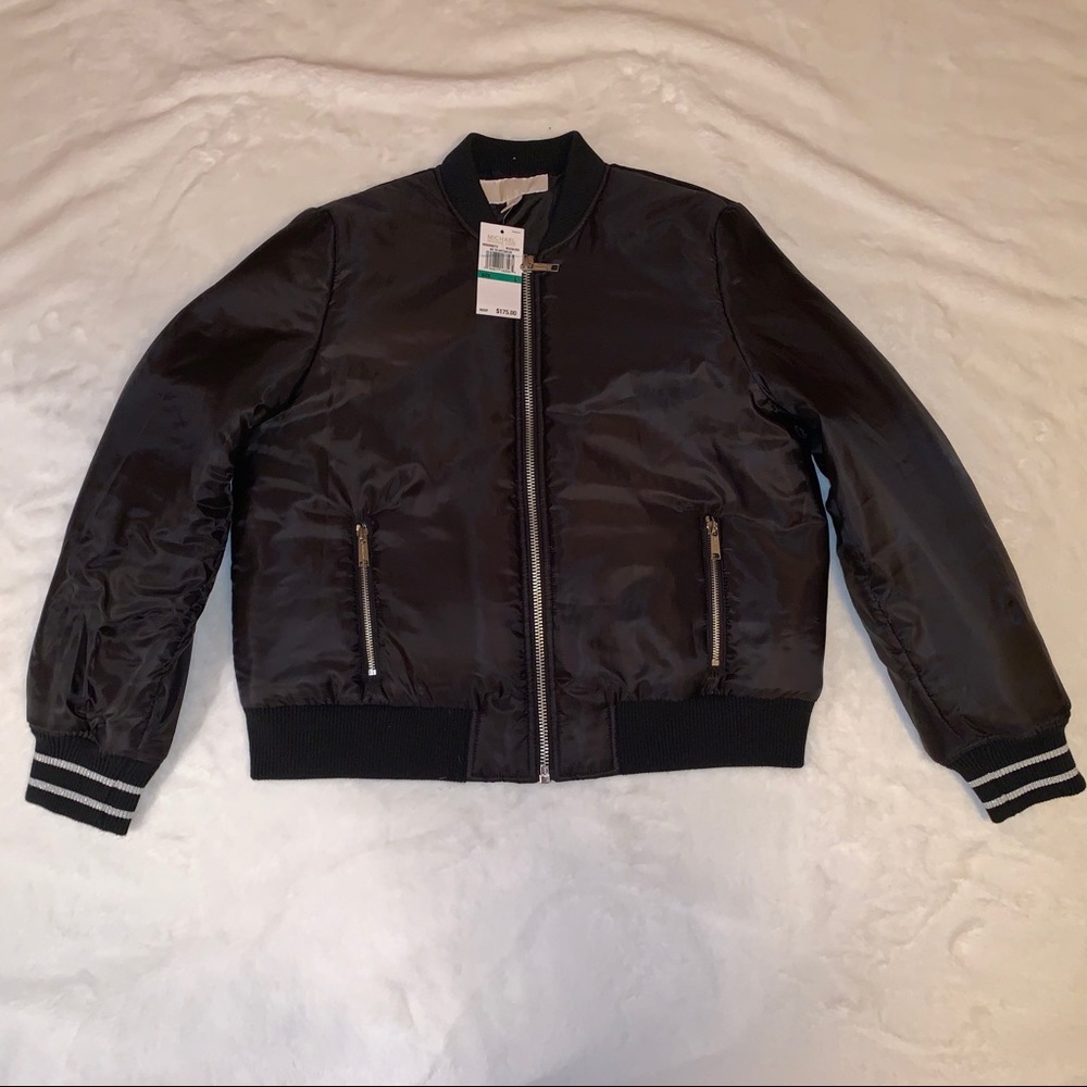 NWT Michael Kors Bomber Jacket L